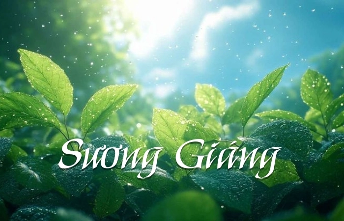 Mùa thu lắng đọng với bài thơ tiết khí Sương Giáng