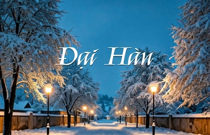 Mùa lạnh nhất trong năm bài thơ tiết khí Đại Hàn