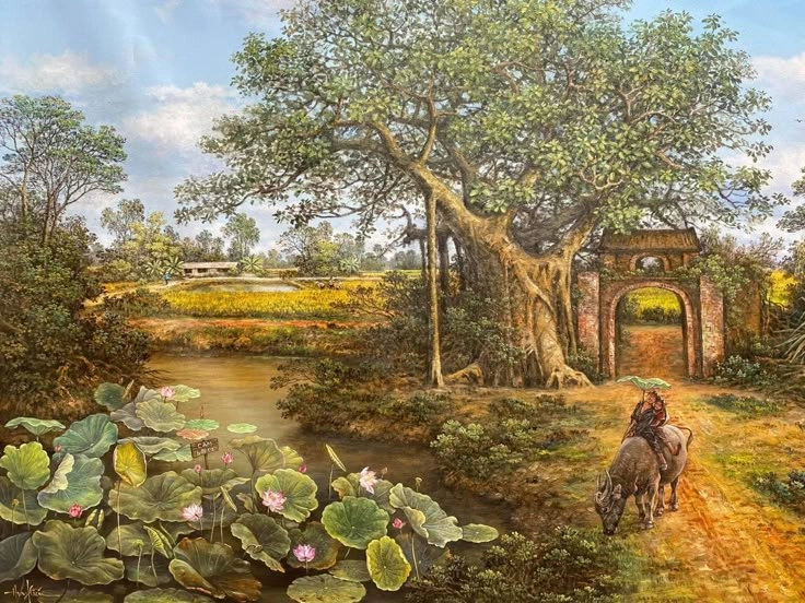 Tô đậm ký ức khi Vẽ quê hương