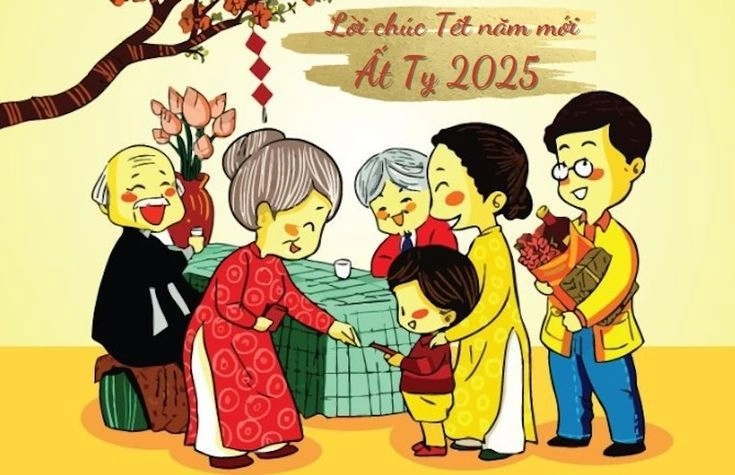 Lá mai rung rinh khi Tết về đến ngõ