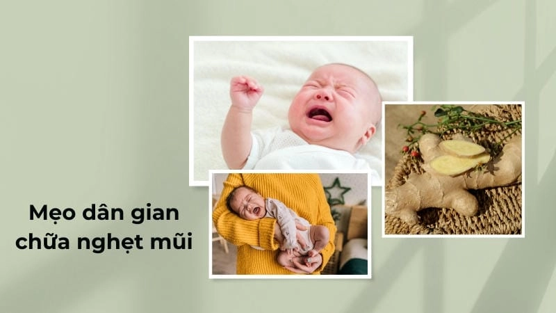 Cách trị nghẹt mũi tại nhà cho bé: Dùng gừng tươi an toàn, dễ làm.