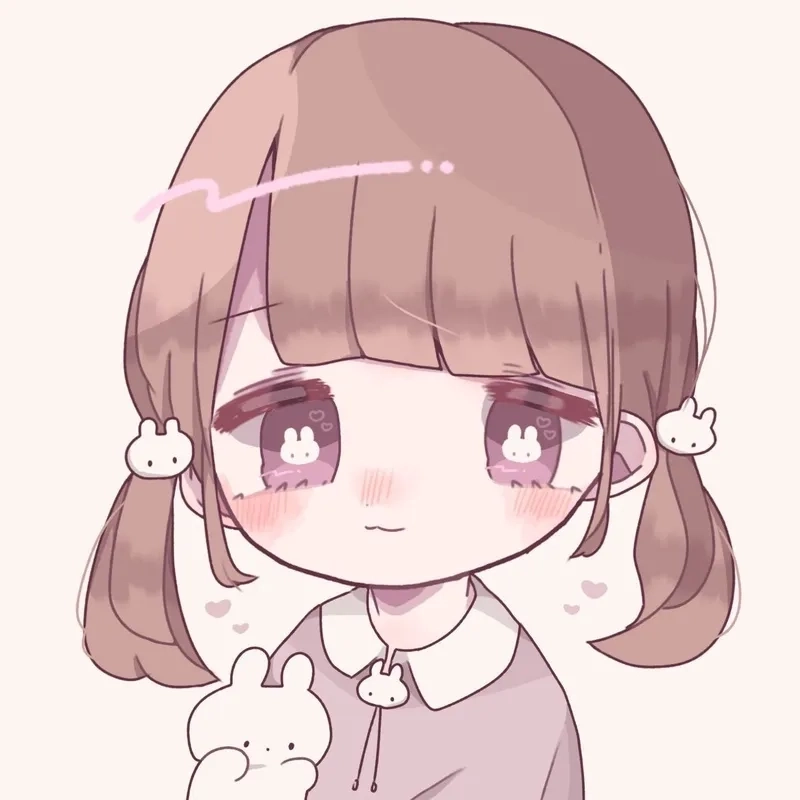 Ảnh đại diện nữ chibi thần thái đáng yêu 