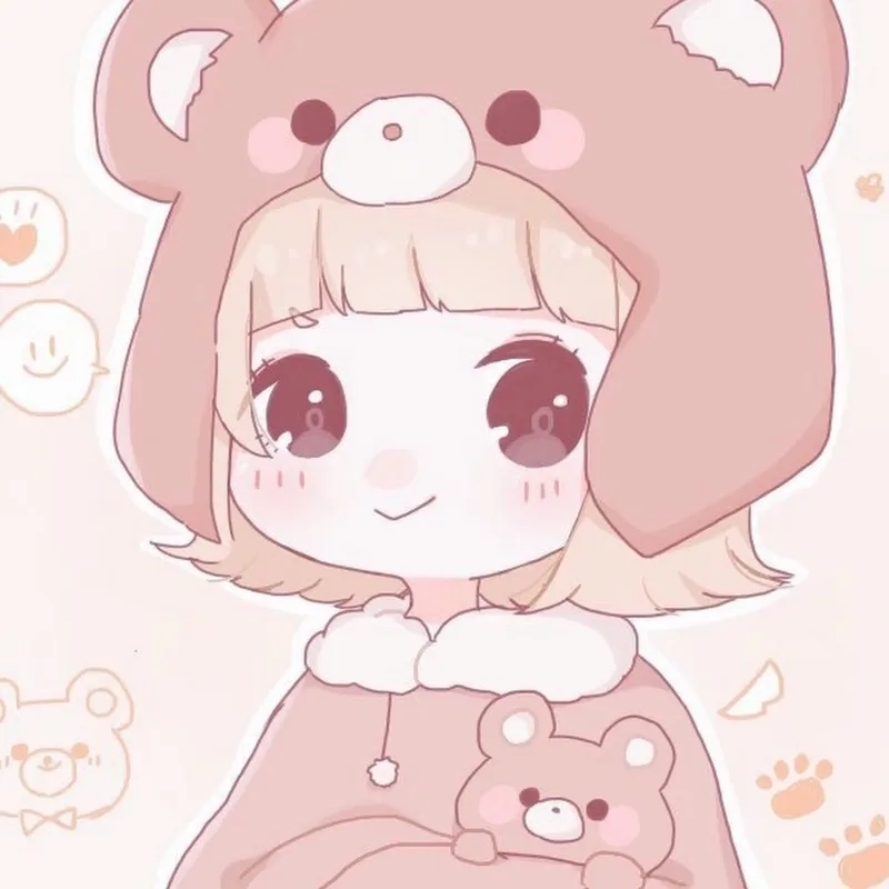 Tải ảnh avatar nữ chibi phong cách dễ thương 
