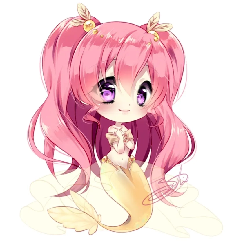 Hình ảnh avatar nữ chibi nét vẽ ngộ nghĩnh 