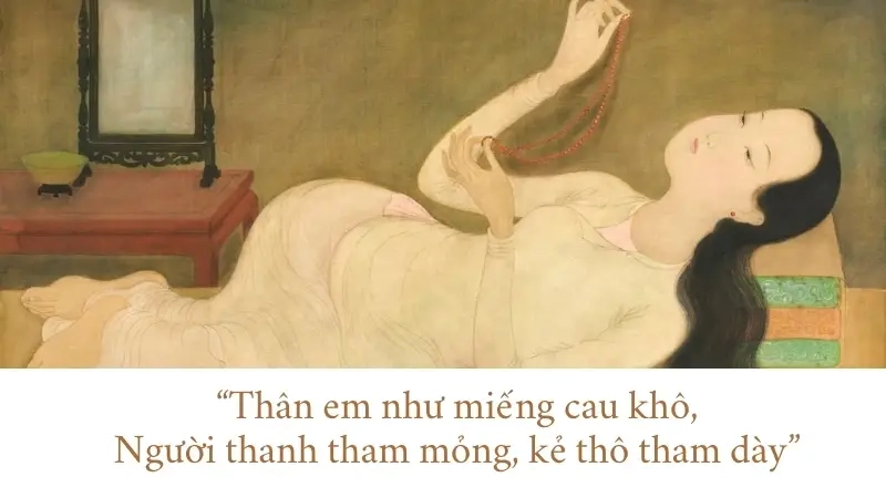 Thân em như miếng cau khô, Người thanh tham mỏng, kẻ thô tham dày