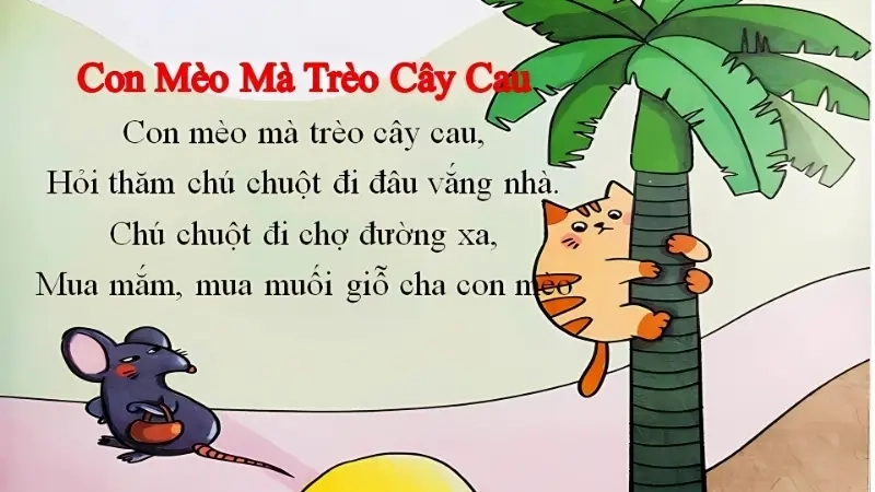 Lời bài ca dao Con mèo mà trèo cây cau