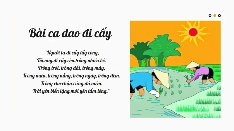 Bài ca dao đi cấy