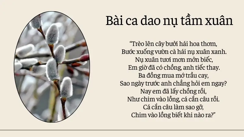 Bài ca dao nụ tầm xuân