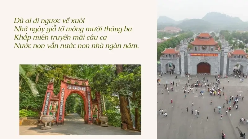 Dù ai đi ngược về xuôi Nhớ ngày giỗ tổ mồng mười tháng ba