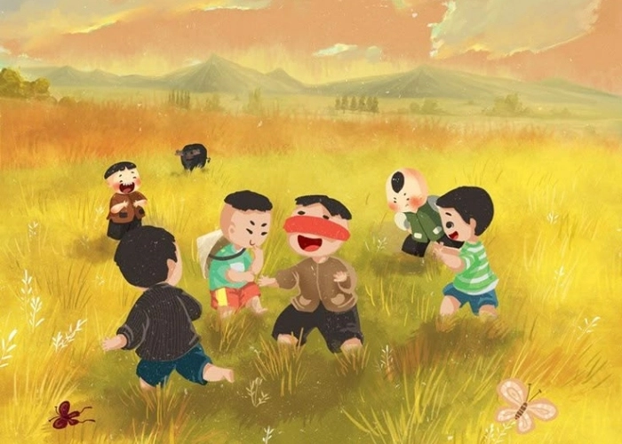 Màu ký ức vẽ nên Bức tranh quê