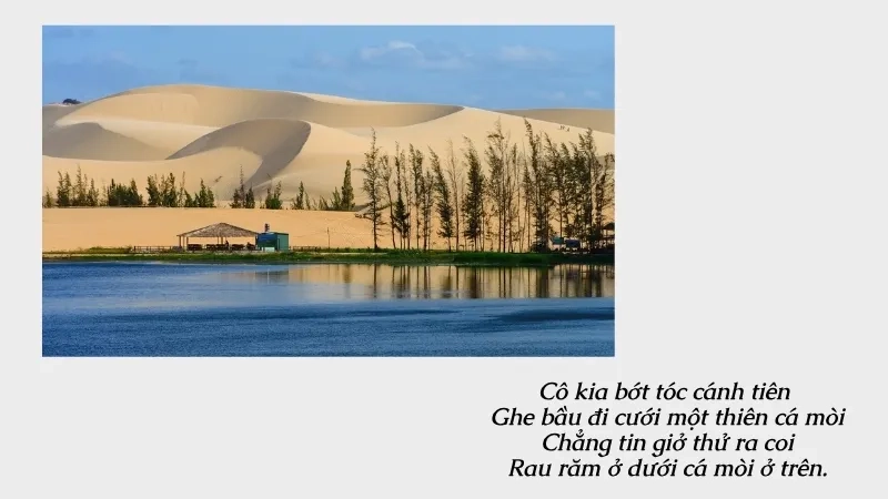 Cô kia bớt tóc cánh tiên Ghe bầu đi cưới một thiên cá mòi