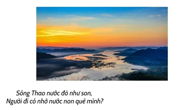 Sông Thao nước đỏ như son, Người đi có nhớ nước non quê mình?