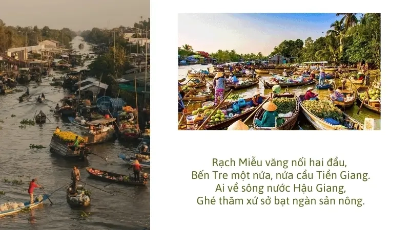 Rạch Miễu văng nối hai đầu, Bến Tre một nửa, nửa cầu Tiền Giang