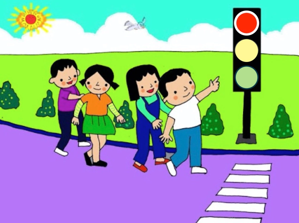 Nhớ nhìn hai bên khi Qua đường