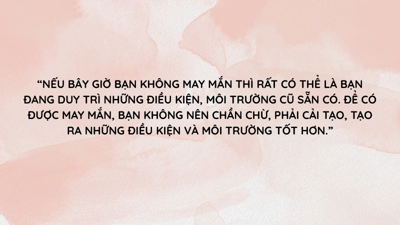 Tóm tắt sách Bí Mật Của May Mắn: 12 bí quyết sống tích cực.