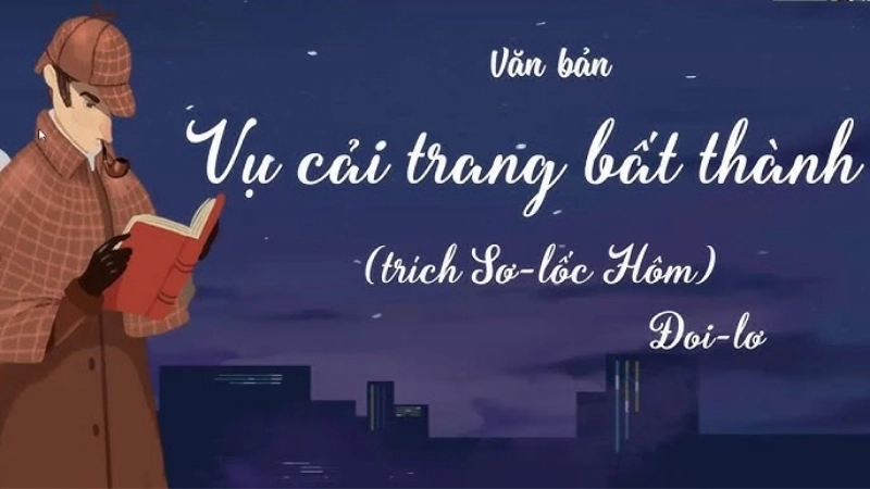 Hình ảnh minh họa nhân vật chính trong truyện Vụ cải trang bất thành với bộ dạng cải trang hài hước