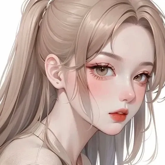 Anime gái đẹp dễ thương nét vẽ mềm mại đáng yêu 