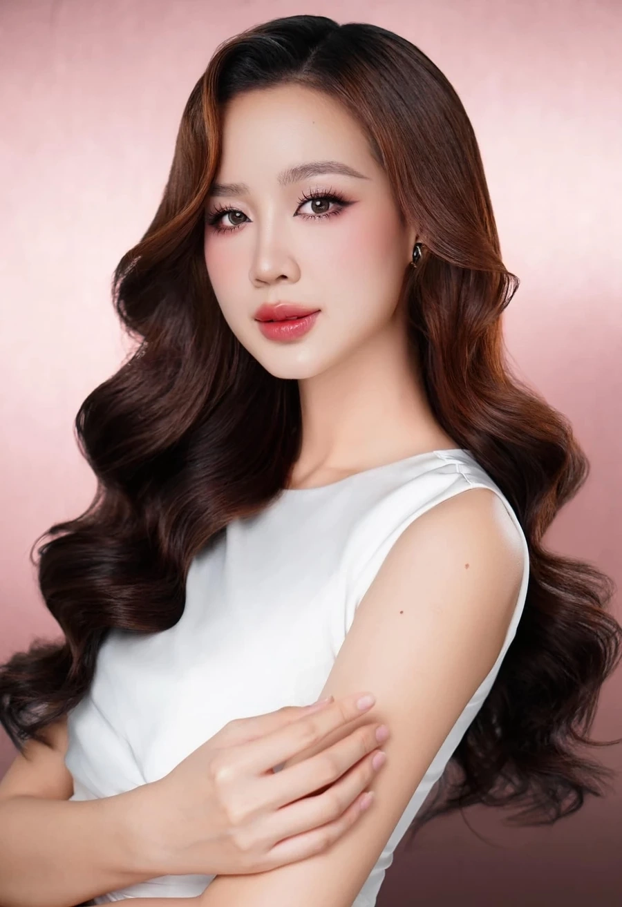 Kiểu tóc dài đẹp cho mặt tròn giúp che khuyết điểm cực kỳ tinh tế