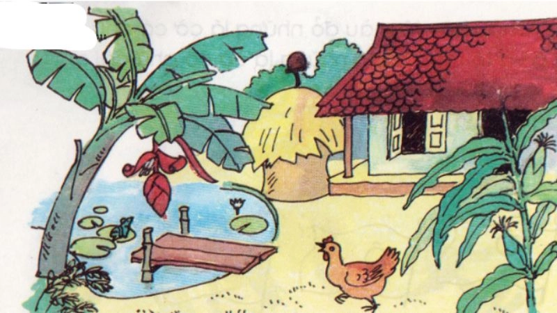 Bài thơ em yêu nhà em với nhuwnxghifnh ảnh thân thuộc