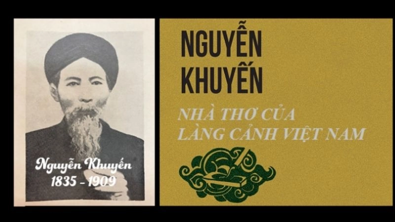 Nhà thơ Nguyễn Khuyến là một nhà thơ lớn của dân tộc