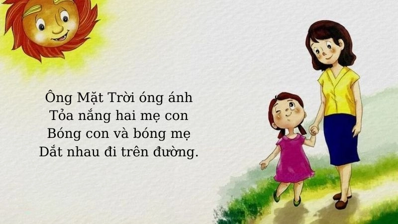bài thơ Ông mặt trời là tác phẩm giáo dục nhẹ nhàng về tình cảm gia đình và tình yêu thiên nhiên