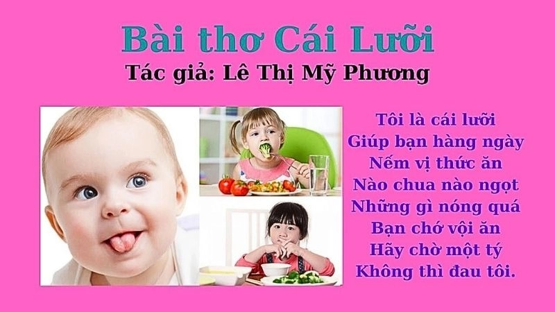 Bài thơ Cái lưỡi mang đến bài học ý nghĩa về thói quen ăn uống cẩn thận