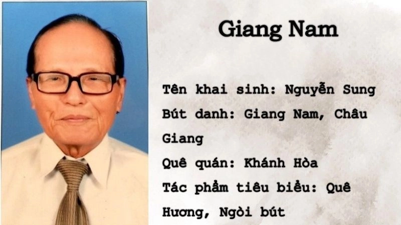Tác giả Giang Nam gắn bó với hồn quê hương
