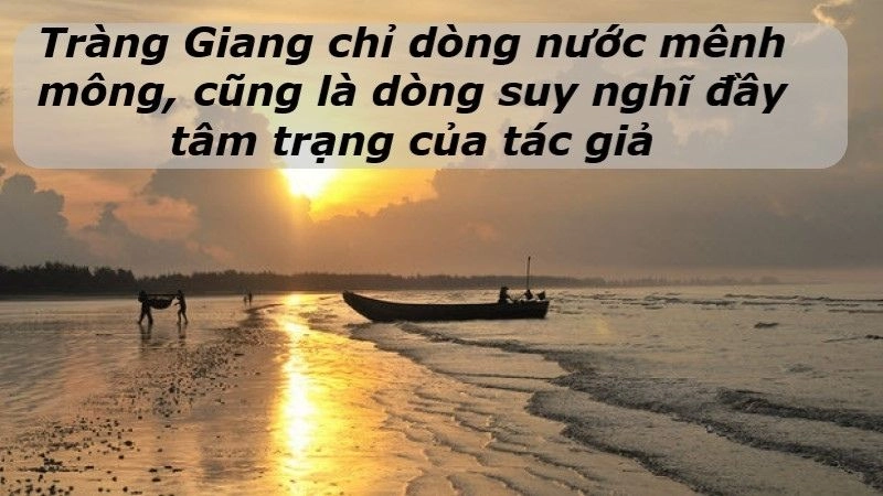Bài thơ Tràng Giang gợi hình ảnh sông nước mênh mông
