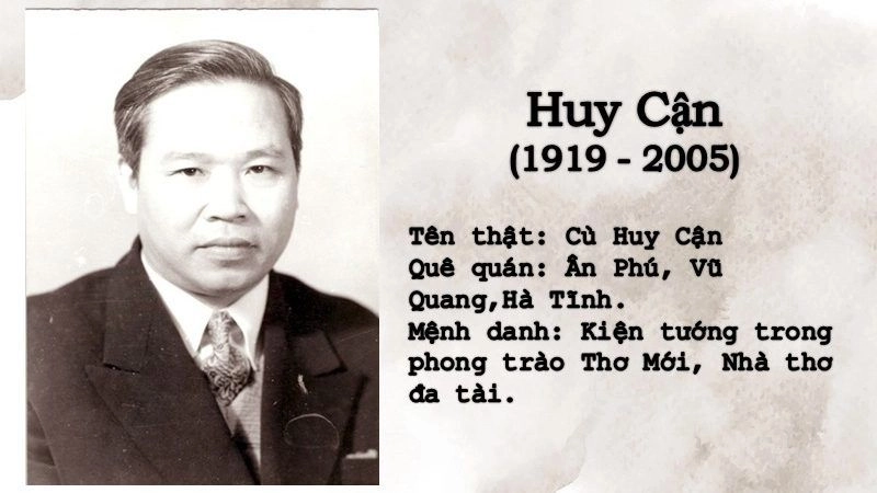 Tác giả Huy Cận viết bằng cảm xúc trữ tình sâu