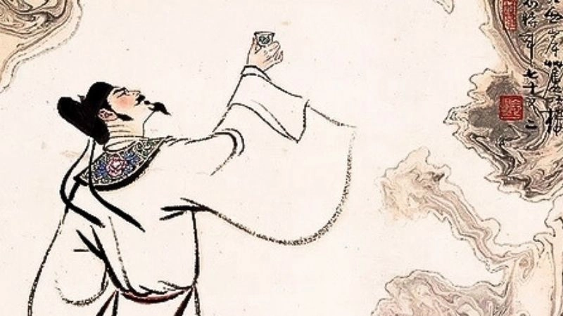 Bài thơ Uống rượu tiêu sầu là lời thở than cay đắng