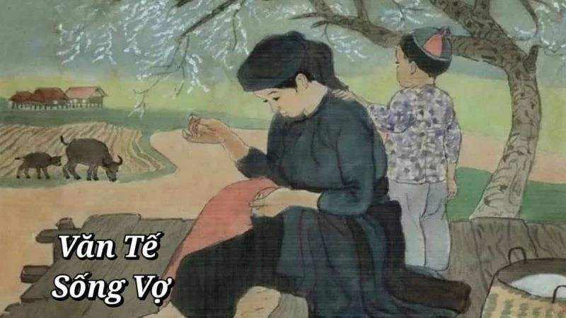 Bài thơ Văn tế sống vợ đậm đà nghĩa vợ chồng