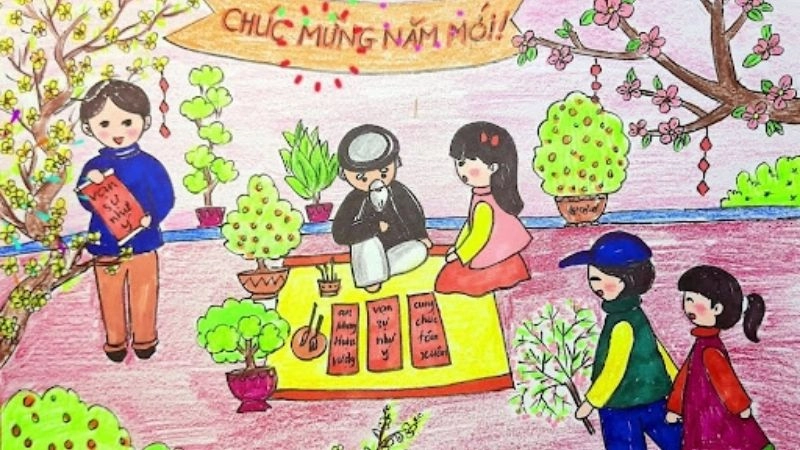 Bài thơ Xuân yêu thương ngập tràn hơi thở Tết