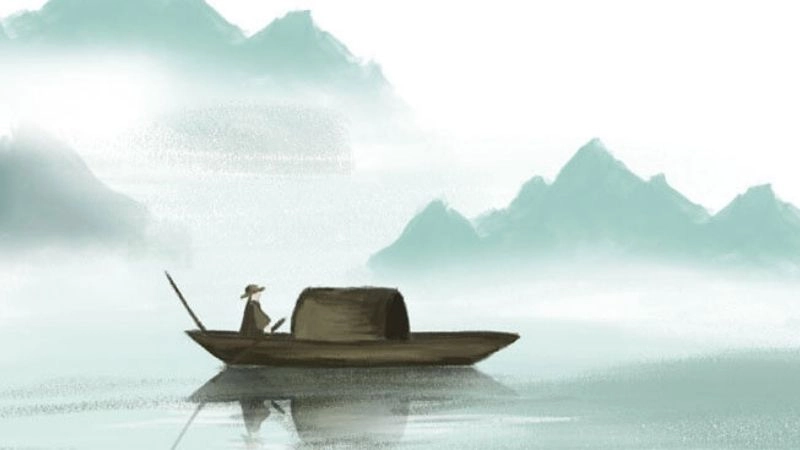 Bài thơ ông lái đò lặng lẽ giữa dòng đời