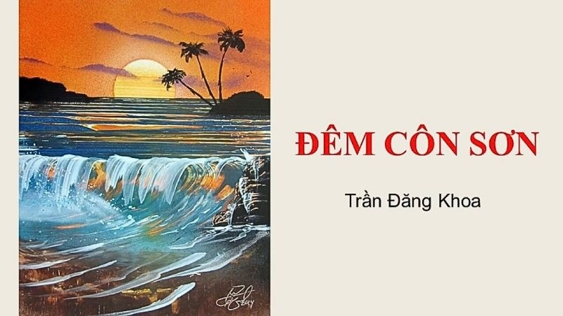 Bài thơ Đêm Côn Sơn tĩnh lặng hòa quyện tiếng suối trong