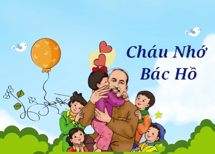 Lời thơ da diết trong bài Cháu nhớ Bác Hồ