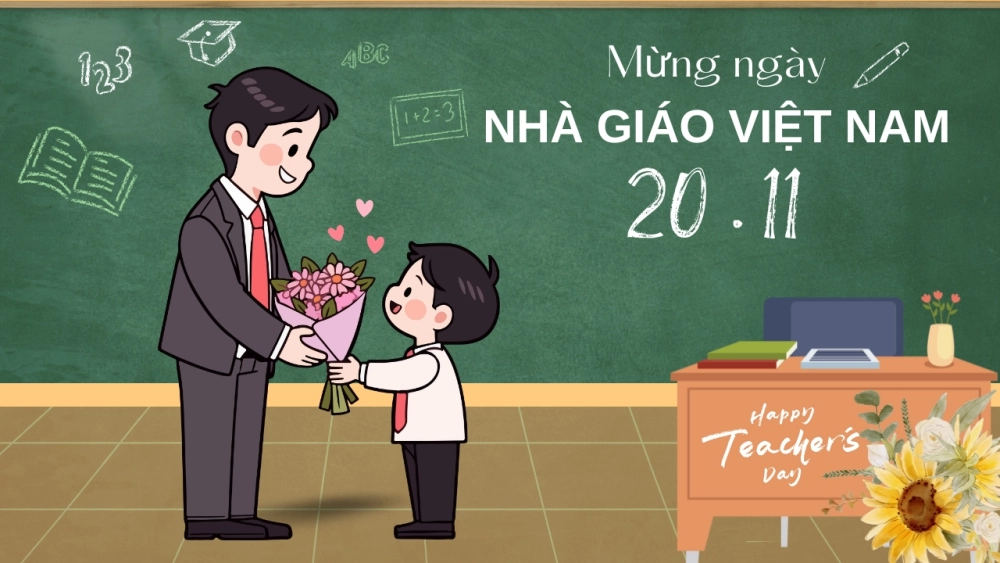 Bài thơ về 20 tháng 11 ngân vang Lời ru của thầy năm xưa