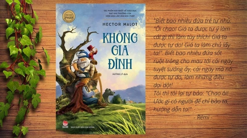 Đọc sách Không Gia Đình để sống cùng hành trình lưu lạc của cậu bé mồ côi.