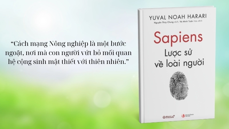 Cuốn sách Lược Sử Loài Người: Best-seller của Yuval Noah Harari.
