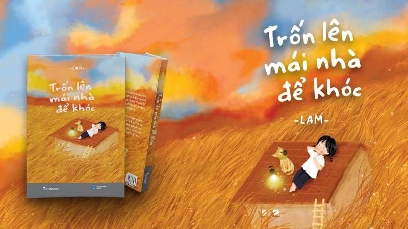 Sách Trốn lên mái nhà để khóc: Tản văn dịu dàng của Lam.