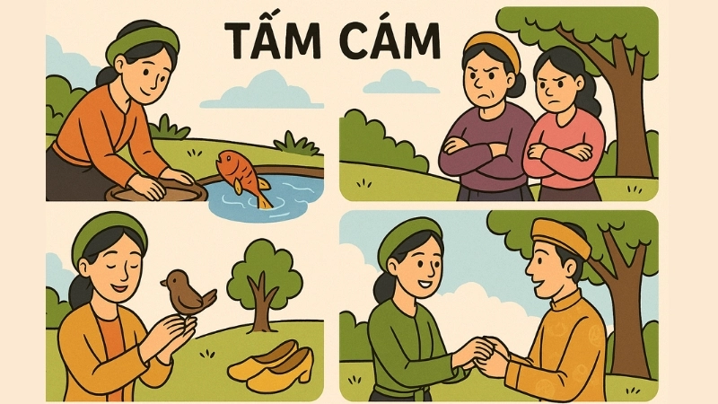 Tóm tắt truyện Tấm Cám ngắn gọn nhất dễ hiểu cho học sinh