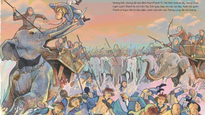 Quang Trung đại phá quân Thanh: Vua Quang Trung dẫn quân thần tốc, đập tan giặc Thanh ở Ngọc Hồi.