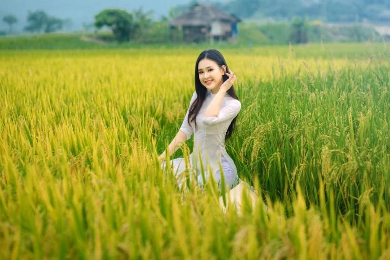 Phải lòng cô gái An Giang duyên dáng trong tà áo dài