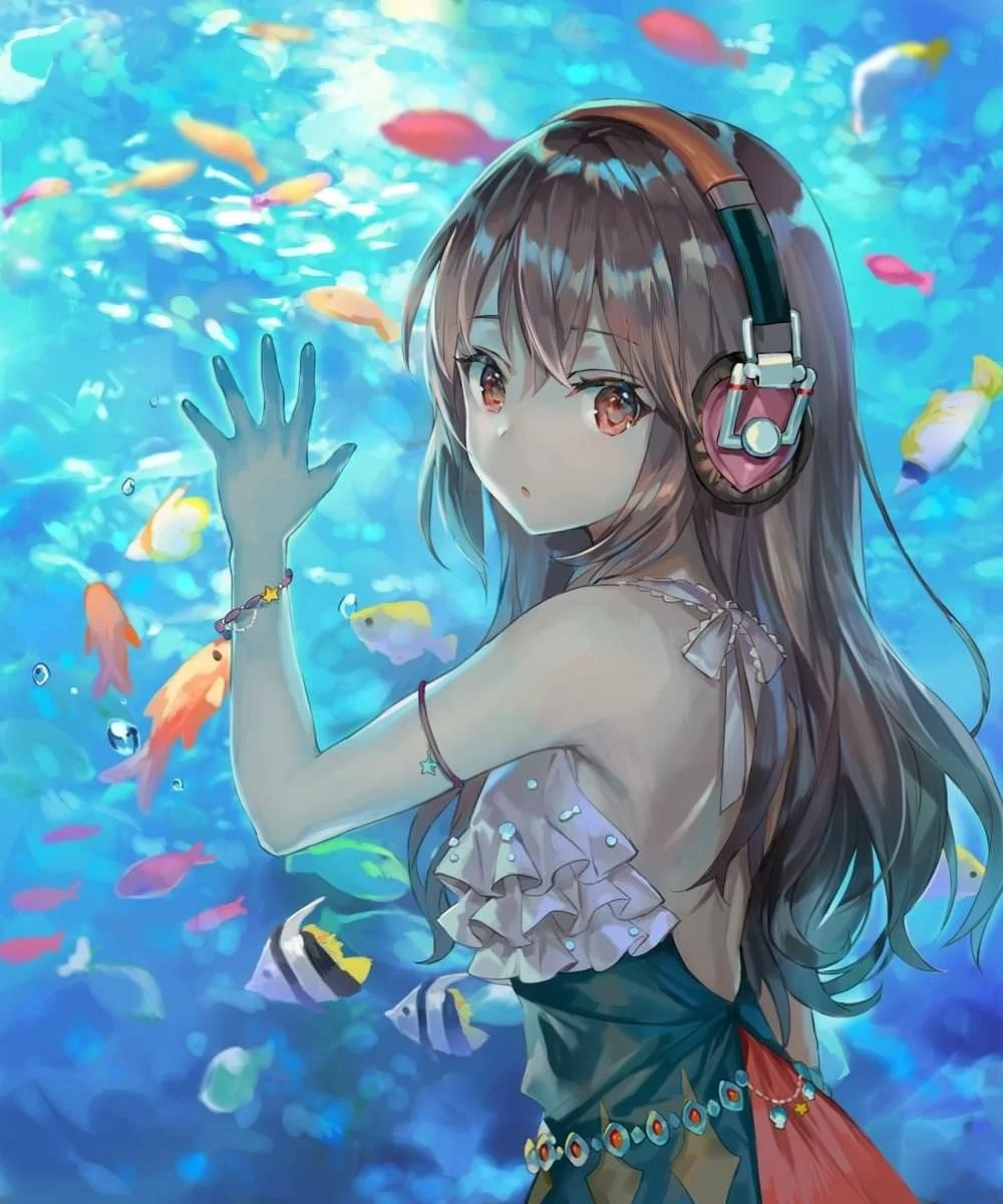 Thưởng thức ảnh anime dễ thương con gái, nét vẽ tinh tế