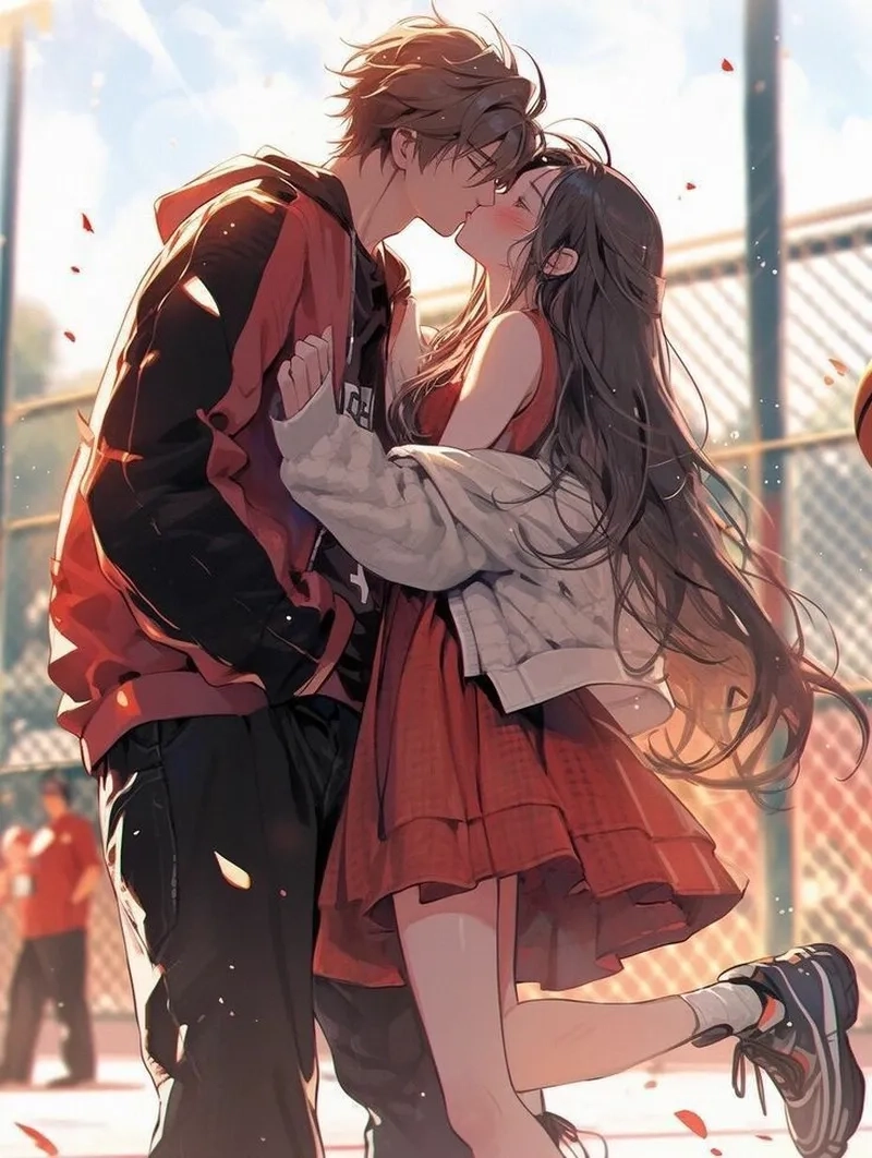Ngắm hình ảnh cặp đôi anime, nét vẽ tình yêu lãng mạn