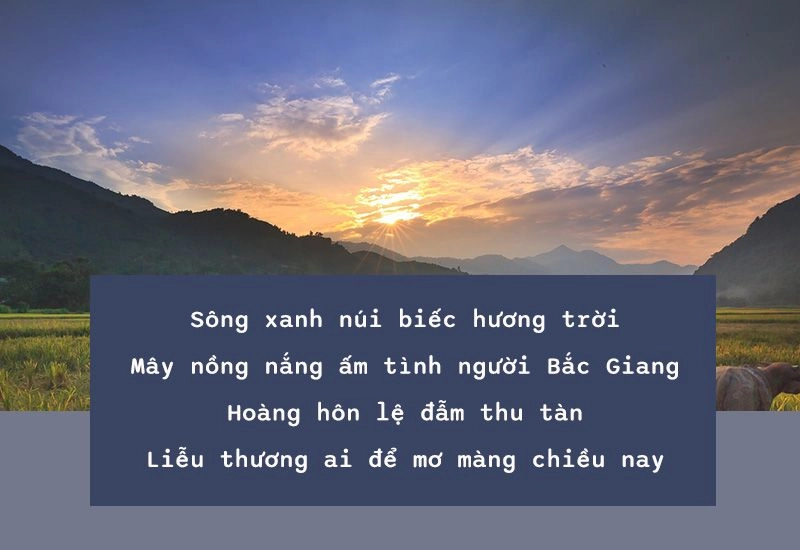 Bắc Giang quê tôi yên bình trong từng ánh hoàng hôn
