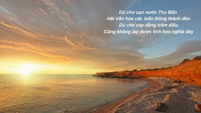 Dù cho cạn nước Thu Bồn Hải Vân hóa cát, biển Đông thành đèo