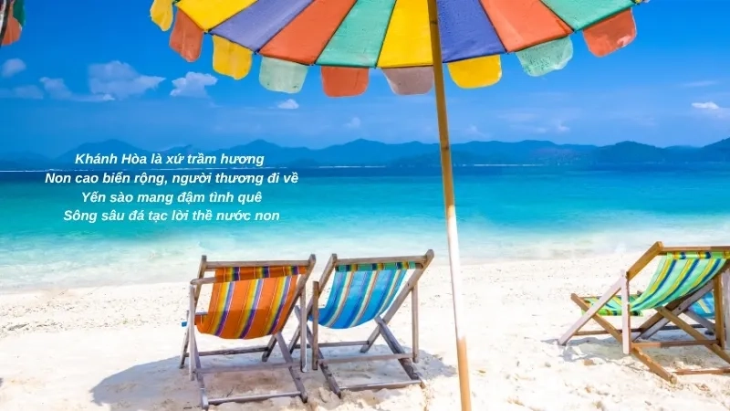 Khánh Hòa là xứ trầm hương Non cao biển rộng, người thương đi về