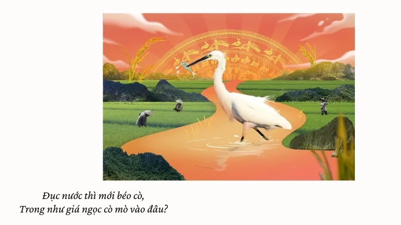  Đục nước thì mới béo cò, Trong như giá ngọc cò mò vào đâu?