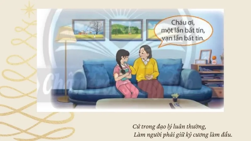 Cứ trong đạo lý luân thường, Làm người phải giữ kỷ cương làm đầu