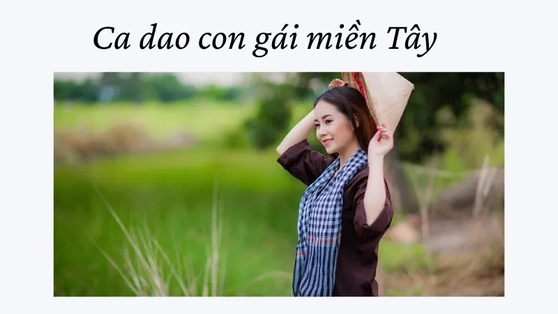 Ca dao con gái miền Tây